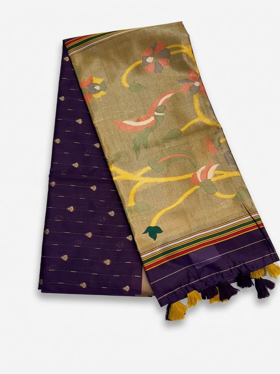 Jamdani Saree with Peacock Pallu