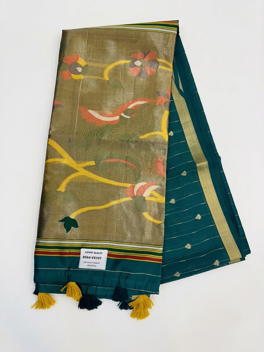 Jamdani Saree with Peacock Pallu