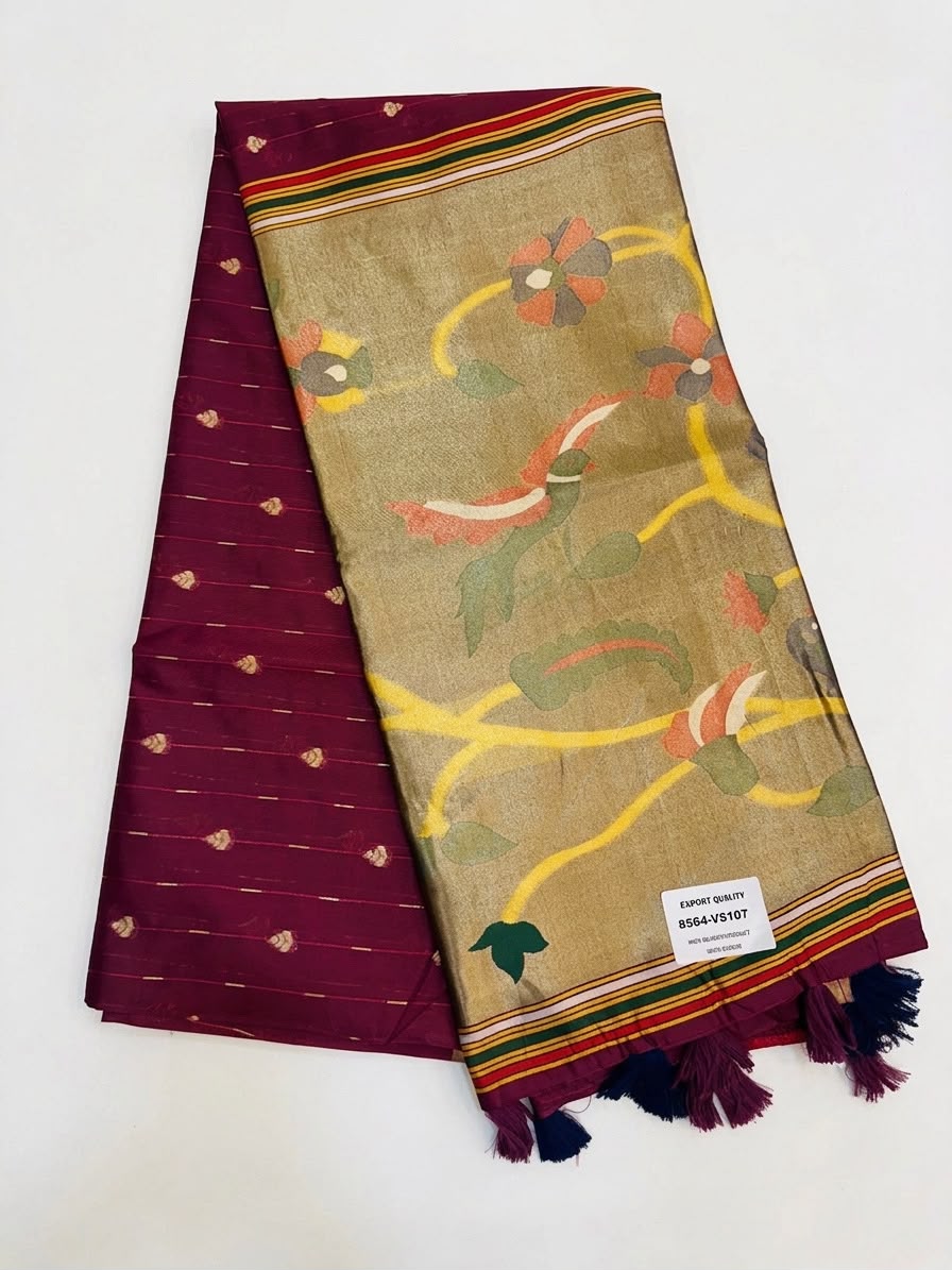 Jamdani Saree with Peacock Pallu