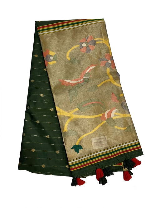 Jamdani Saree with Peacock Pallu